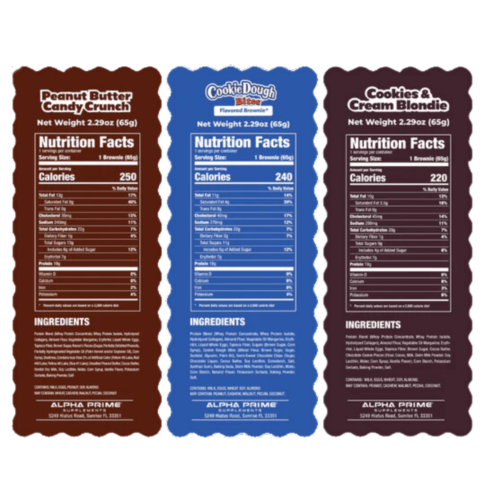 ALPHA PRIME BITES - Protein Brownies + Collagen - Competitive Edge Nutrition