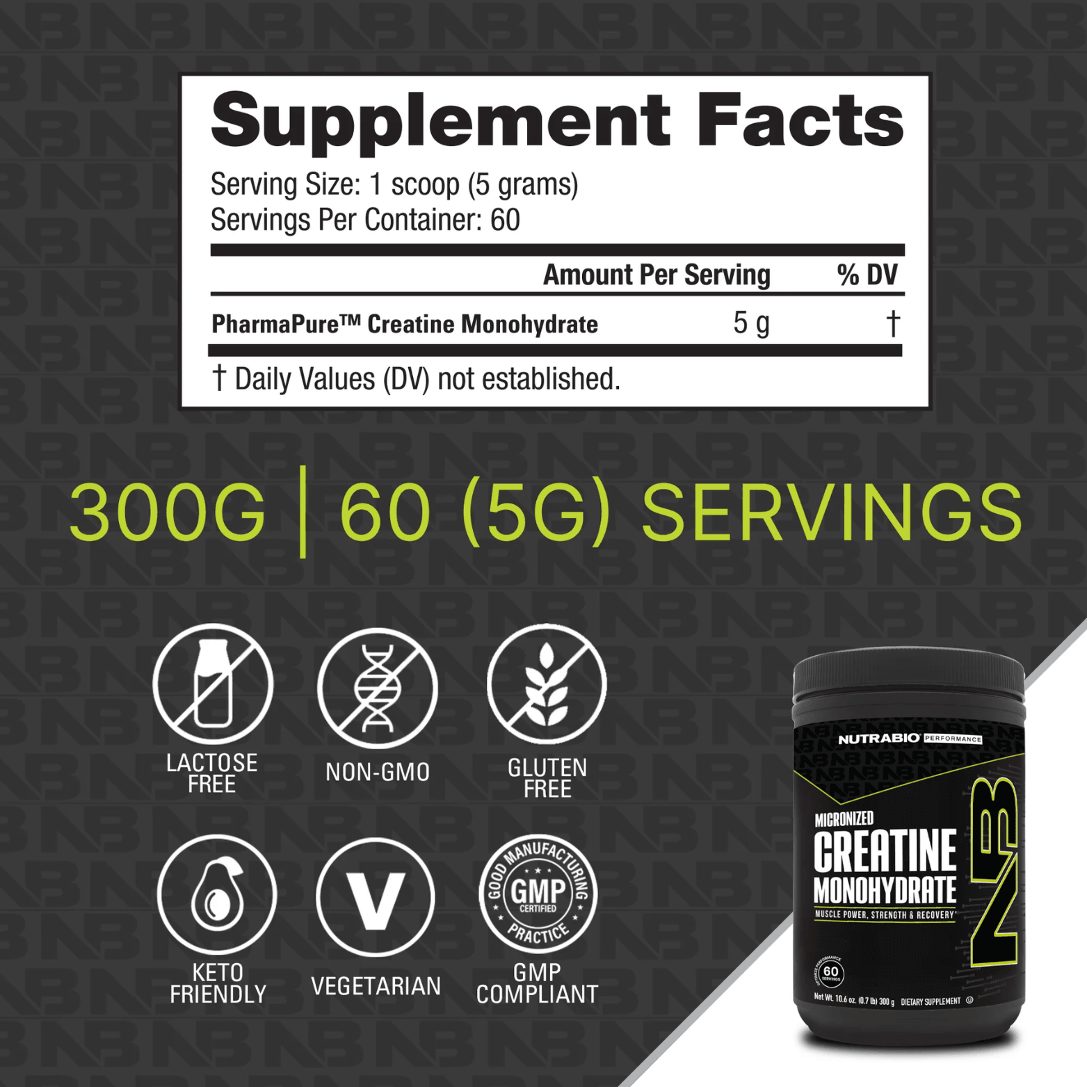 CREATINE MONOHYDRATE - 60 Serving / 300 grams - Competitive Edge Nutrition