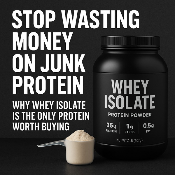 Stop Wasting Money on Junk Protein: Why Whey Isolate Is the Only Protein Worth Buying