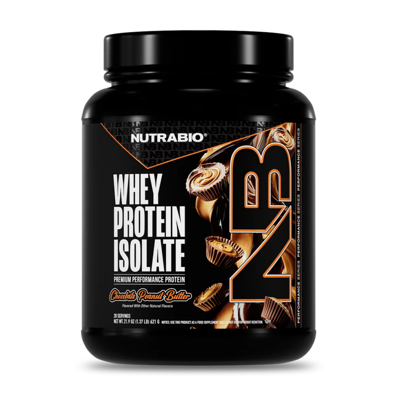 NutraBio 100% Whey Protein Isolate - 20 Serving