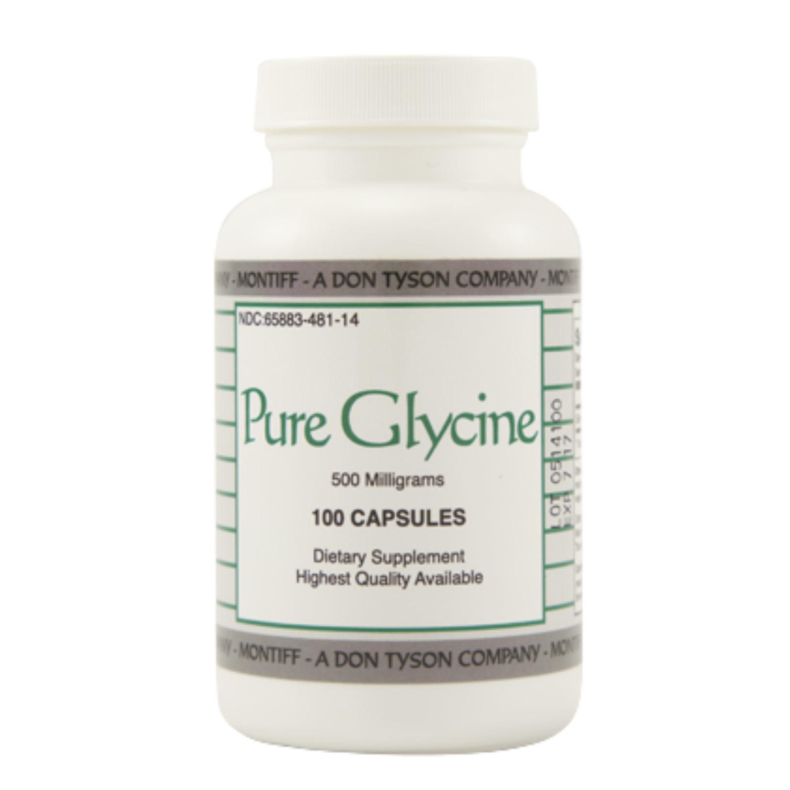 Pure Glycine - 100 Capsules